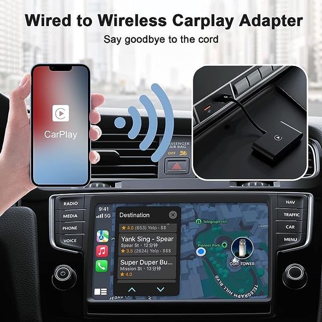 Adaptador CarPlay Inalambrico para iPhone NUEVO