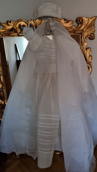 vestido de comunión vintage talla 7