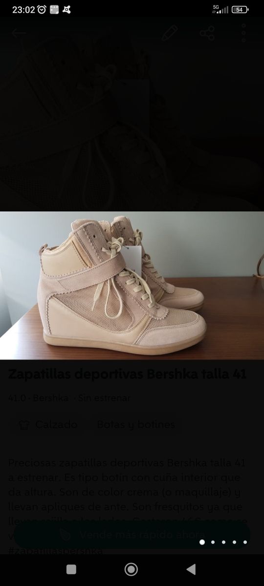 Botines Bershka talla 41