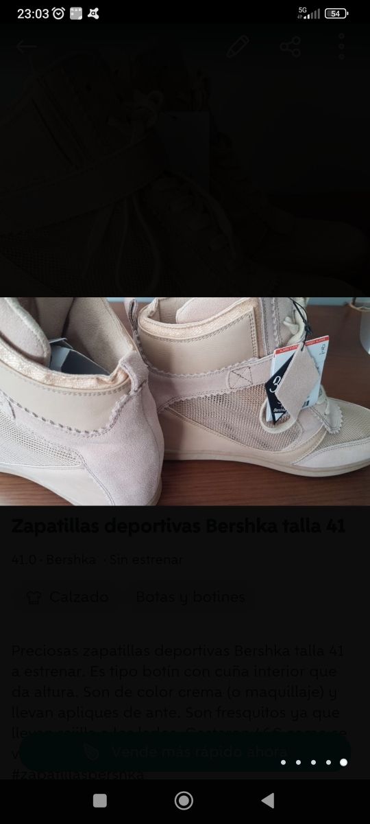 Botines Bershka talla 41