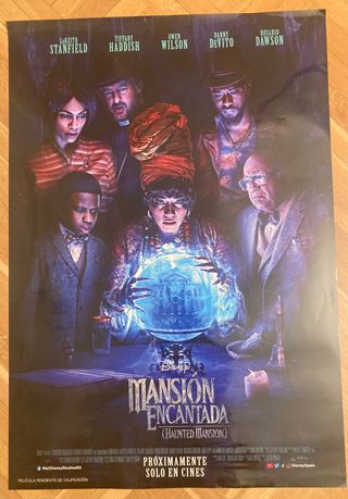 Poster Cine mansión encantada. Disney