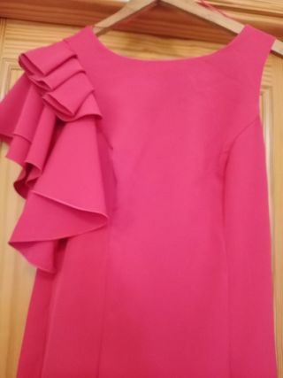 Vestido invitada fucsia