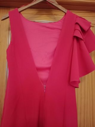 Vestido invitada fucsia