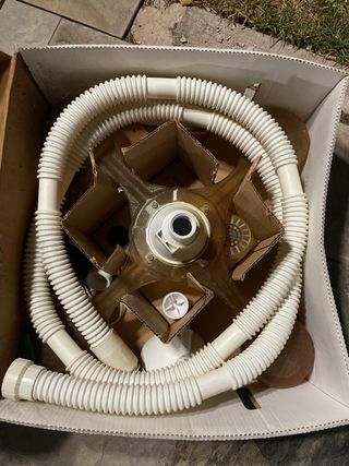 Fuente decoración piscina