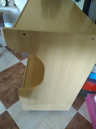 mueble de televisión salón comedor con ruedas clar