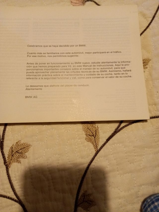 Manual de instrucciones BMW Serie 3 e46 familiar