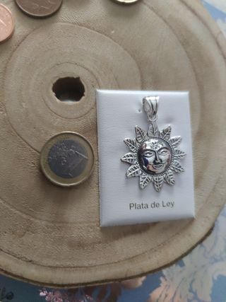 Colgante de plata 925 mls Sol 🌞de la suerte