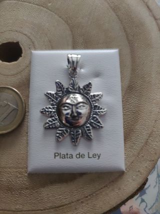 Colgante de plata 925 mls Sol 🌞de la suerte