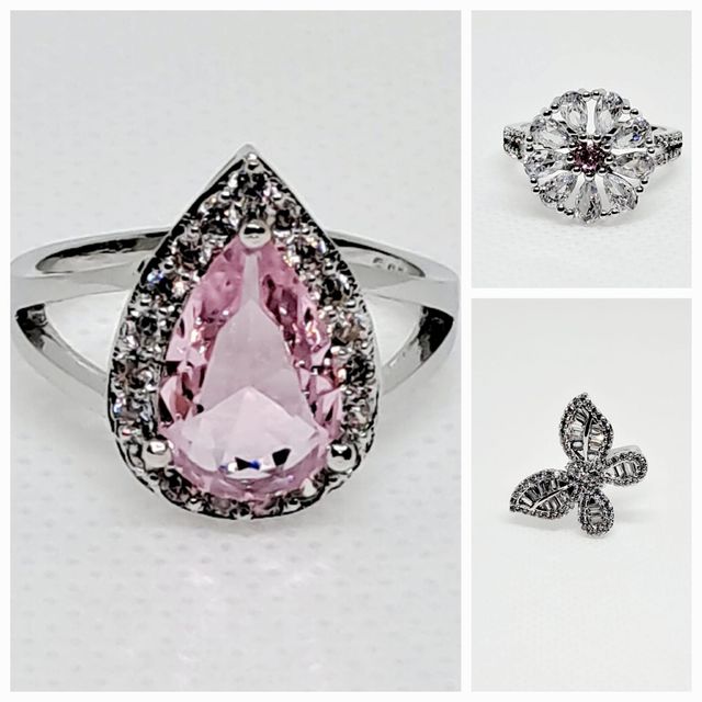 TRES ANILLOS DE BISUTERÍA