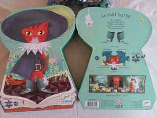 Puzzle gato con botas 50 piezas 