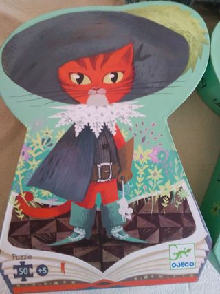 Puzzle gato con botas 50 piezas 