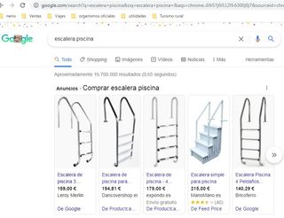 Escalera acero inoxidable para piscina