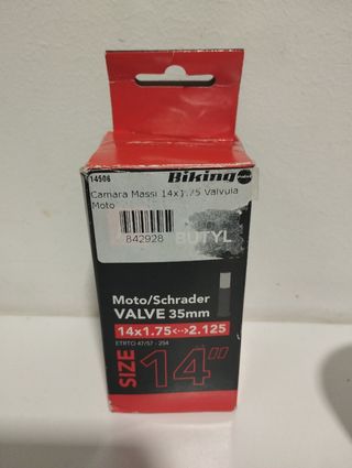 Cámara rueda bicicleta 14"