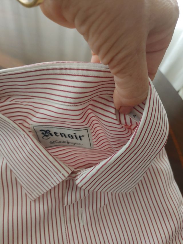 Camisa De rayas roja