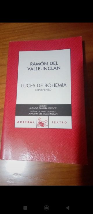 libro Luces de Bohemia