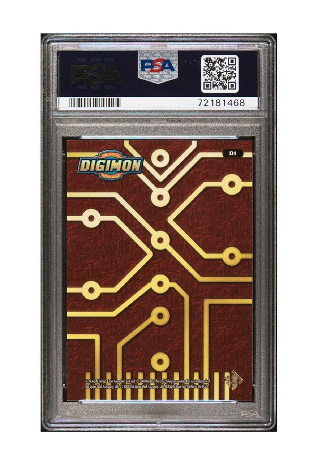 PSA 9 Digimon Upper deck 1999 Agumon