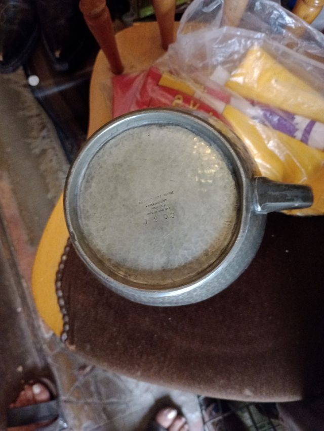 jarra peltre inglesa s.XIX