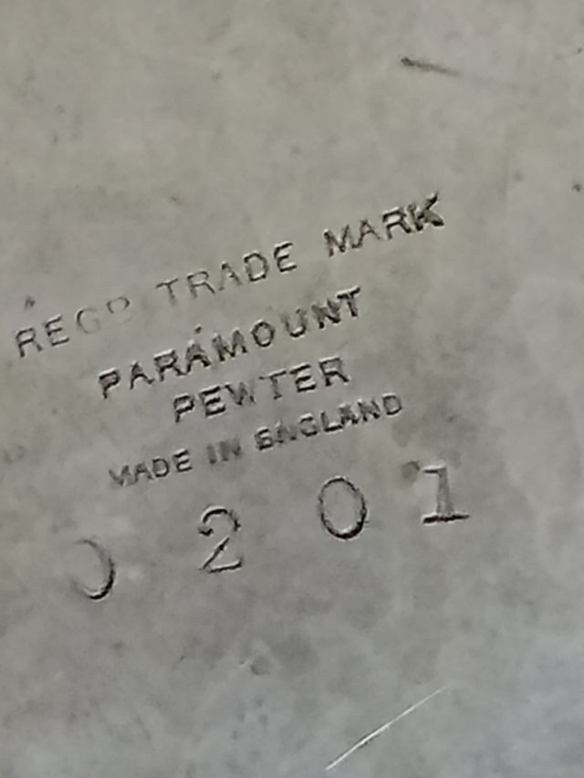 jarra peltre inglesa s.XIX