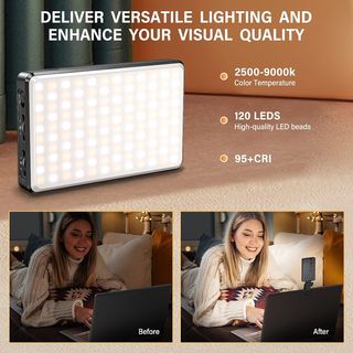 Luz para cámaras, selfies, portátil