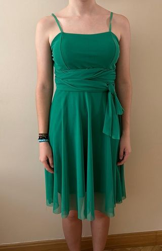 Vestido de fiesta verde