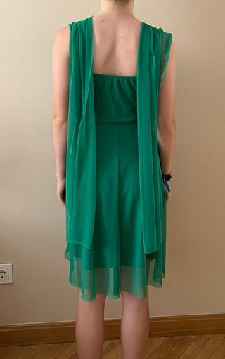 Vestido de fiesta verde
