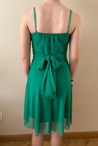 Vestido de fiesta verde