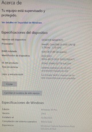 Ordenador de Sobremesa Dell Optiplex 3040