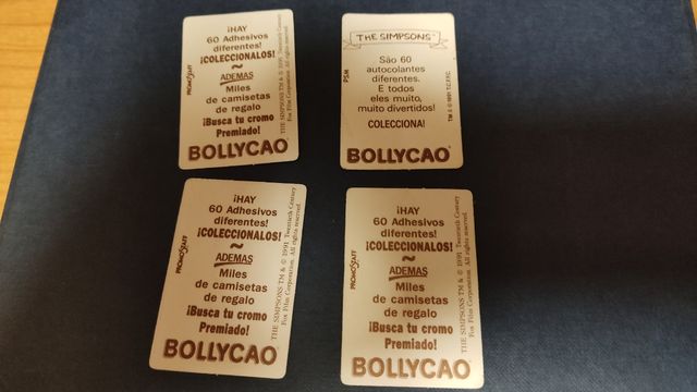 Los SIMPSONS BOLLYCAO 1991 lote 4 cromos