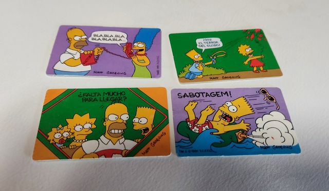 Los SIMPSONS BOLLYCAO 1991 lote 4 cromos