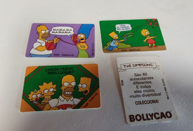 Los SIMPSONS BOLLYCAO 1991 lote 4 cromos