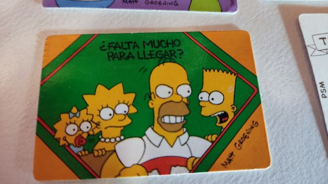 Los SIMPSONS BOLLYCAO 1991 lote 4 cromos