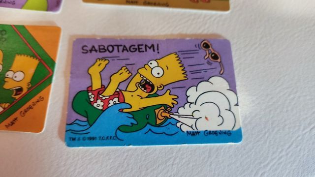 Los SIMPSONS BOLLYCAO 1991 lote 4 cromos