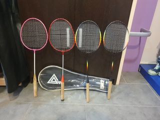 4 Raquetas de Badminton