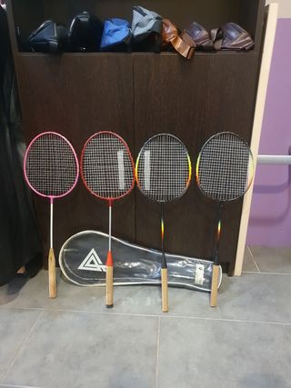 4 Raquetas de Badminton