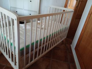 Cuna y colchón