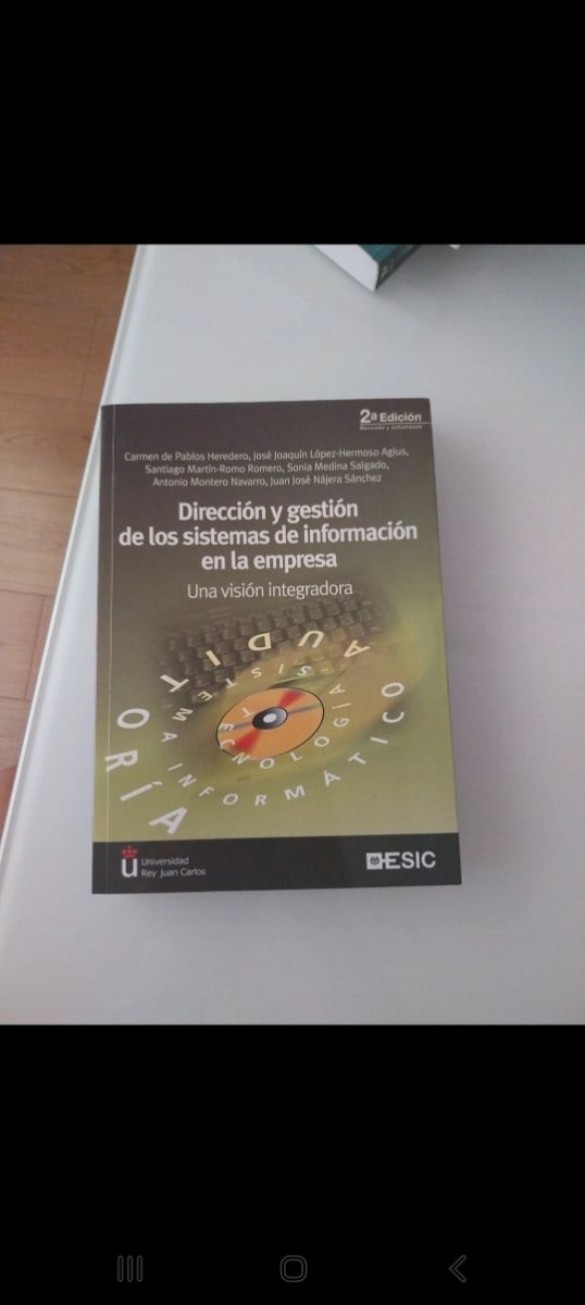 Libro dirección y gestión de sistemas de informar