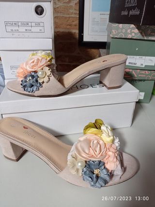 sandalia flores