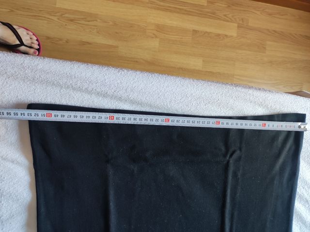 Camiseta negra elástica. RG512. Talla L