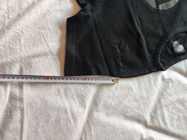 Camiseta negra elástica. RG512. Talla L