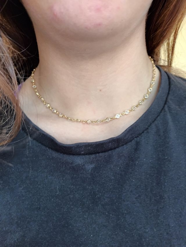 Cadena Chapada en Oro