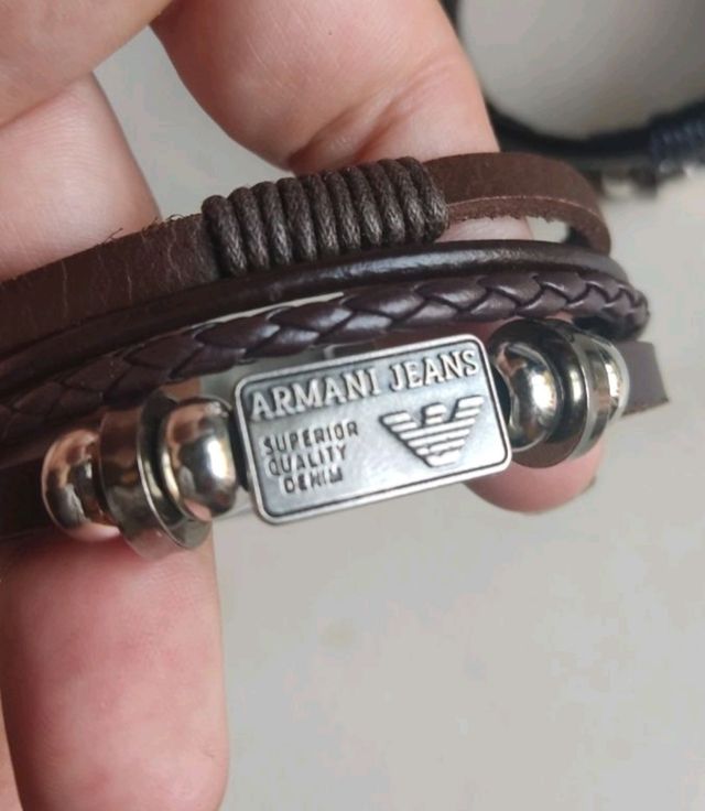 PULSERA DE CUERO GIORGIO ARMANI JEANS