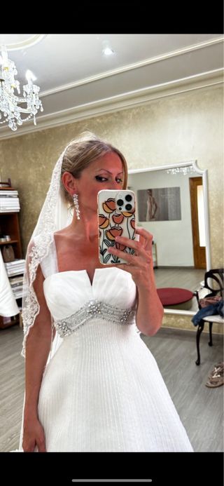 vestido de novia rosa clara 