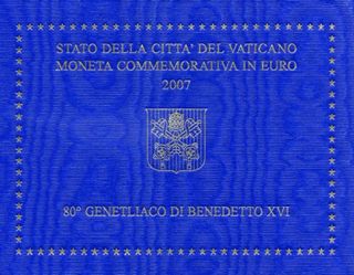 Vaticano 2007 moneda 2 euros conmemorativos