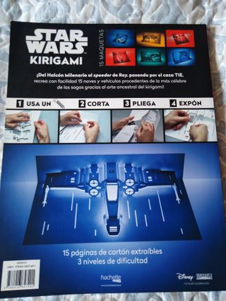 Libro Maquetas en Kirigami de Star Wars
