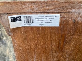 MUEBLE RUSTICO MADERA DE SESAMO, IMPORTACION