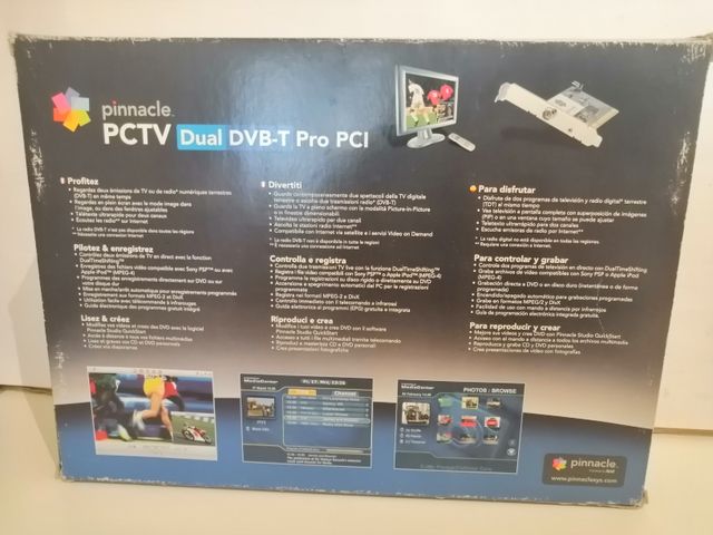 Pinnacle PCTV Dual DVB-T PRO 2000i PCI - COMPLETA