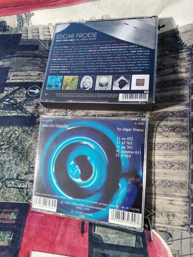 EDGAR FROESE 5 CDs 1974-1983 TANGERINE DREAM Prog
