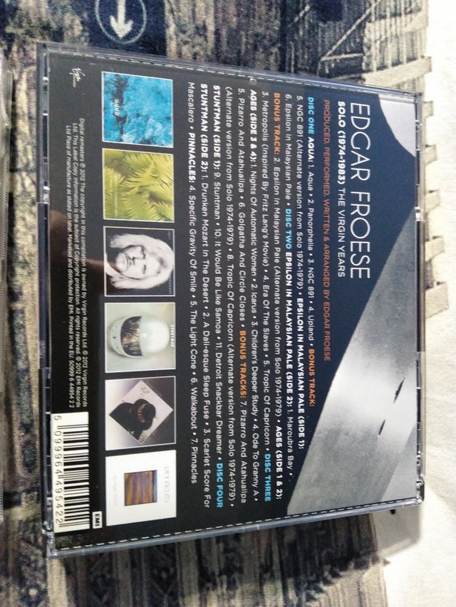 EDGAR FROESE 5 CDs 1974-1983 TANGERINE DREAM Prog