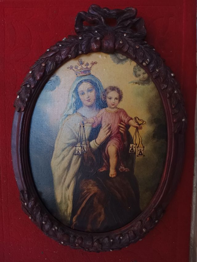 Cuadro de virgen del carmen