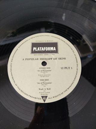 VINILO A POPULAR HISTORY OF SIGNS